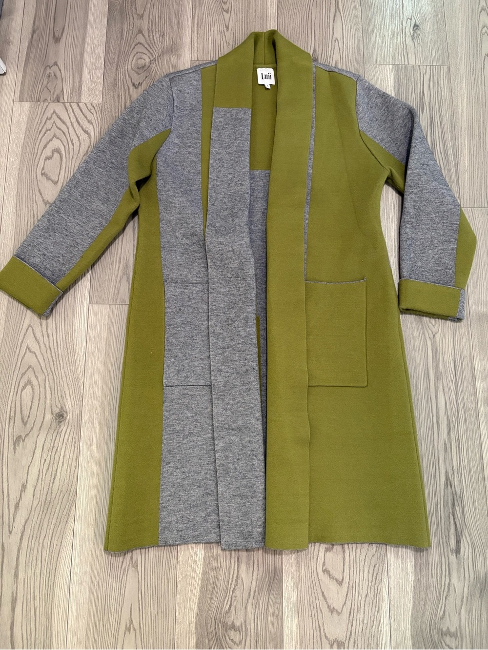 Luii Colorblock Cardigan Size Large